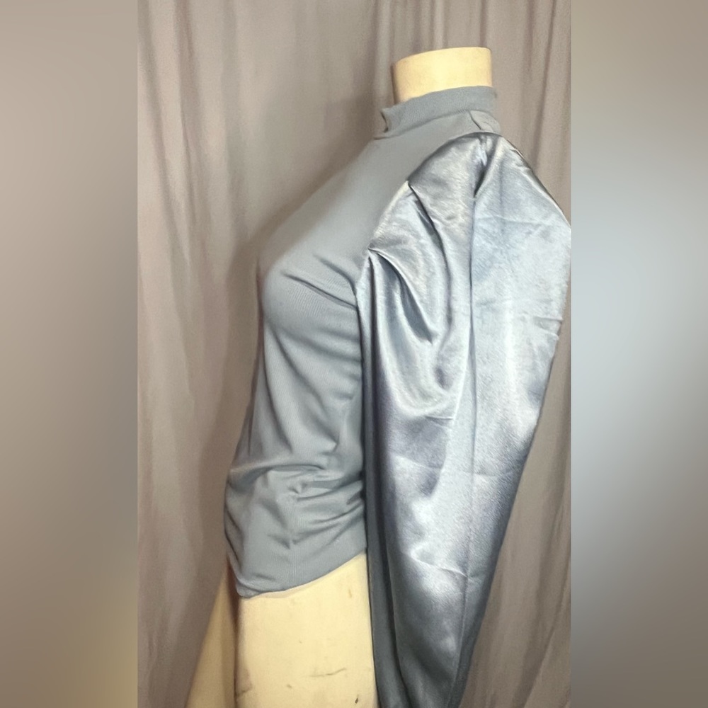 Shein  size large silver top long sleeve